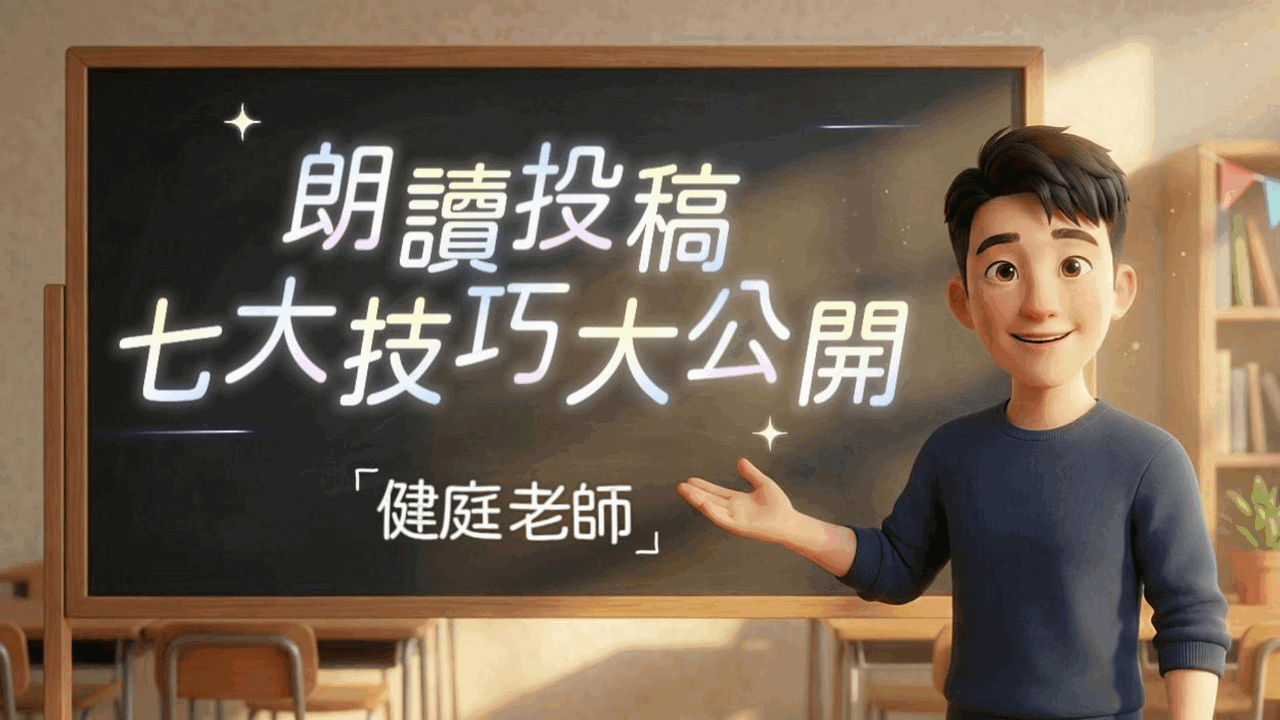 《朗讀投稿七大技巧大公開》